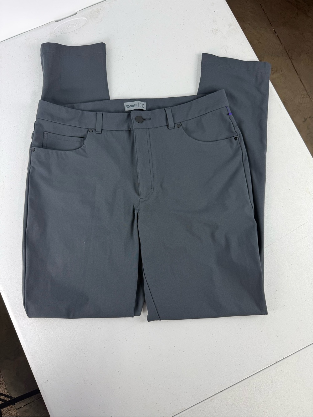 VRST- Golf Pant: Modern Charcoal Grey Stretch